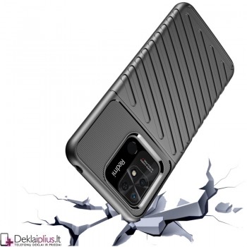 Thunder guminis dėklas - juodas (telefonams Xiaomi Redmi 10C) Thunder guminis dėklas - juodas (telefonams Xiaomi Redmi 10C)